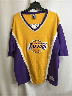 #ad Champion LAKERS NBA Official Shooting Shirt Los Angeles Lakers Purple XL #6144 $29.99