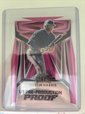 2023 Leaf Metal Dustin Harris 1/1 Pink Pre Production Proof