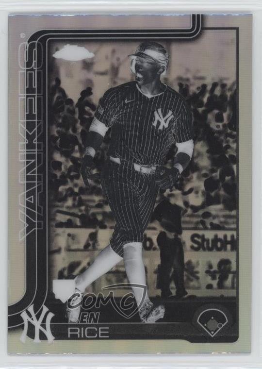 2025 Topps Chrome Negative Refractor Ben Rice #139 06l3