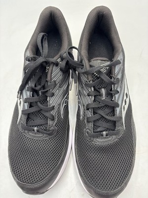 Saucony Cohesion 15 Black White, Size 13