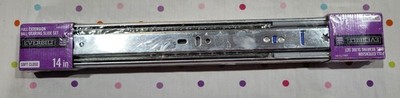 Everbilt 14 In. Soft-Close Full Extension Ball Bearing Drawer Slide Set-New