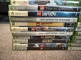 Microsoft Xbox 360 E Console Huge Lot!!! 23 Games 2 Controllers Infinity Pad