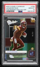 2022 Clearly Donruss The Rookies Holo Silver 5/10 Jahan Dotson #TR-8 PSA 10 13hf