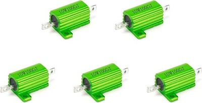 Wirewound Aluminum Shell Resistor 10W 100 Ohm 5 - Pack Size: 10W 100 Ohm