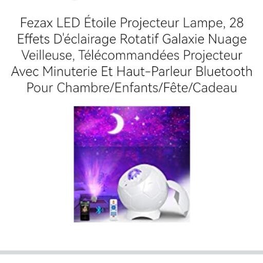 Projecteur Étoiles Fezax , Lumière LED avec 28 effets , cadeau idéal pour enfant