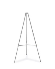 Quartet 50e Lightweight Easel Stand - Aluminum - Silver 38" To 66" High, 48" W