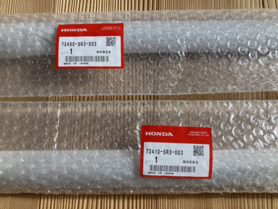 OEM HONDA CIVIC EG6 EG4 Fenster Tür Zierleiste Wetterleiste Außen Paar Set Or...