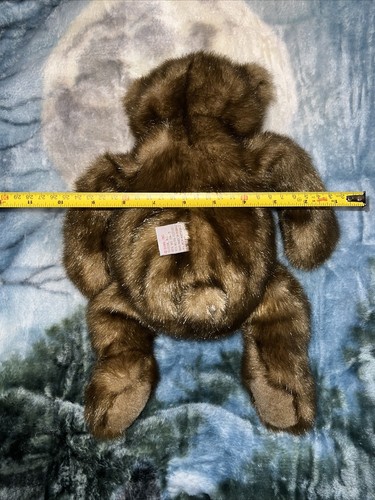 Gund Teddybär *MINKY* Plüschtier 14 Zoll braun Faux Nerz Stofftier Neu mit Etikett nummeriert - Bild 16 von 24