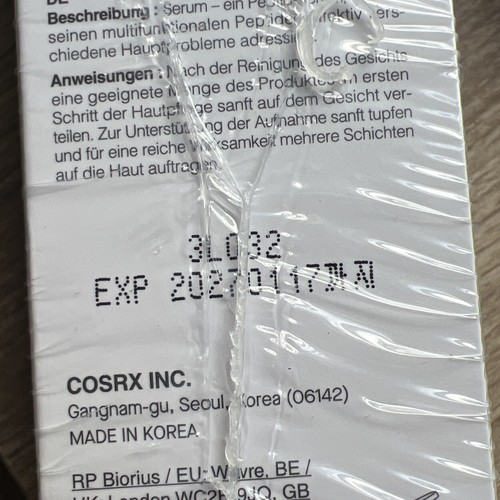 SEALED New COSRX The 6 Peptide Skin Booster Serum 5.07 Fl Oz Exp 01/17/2027 - Picture 7 of 7