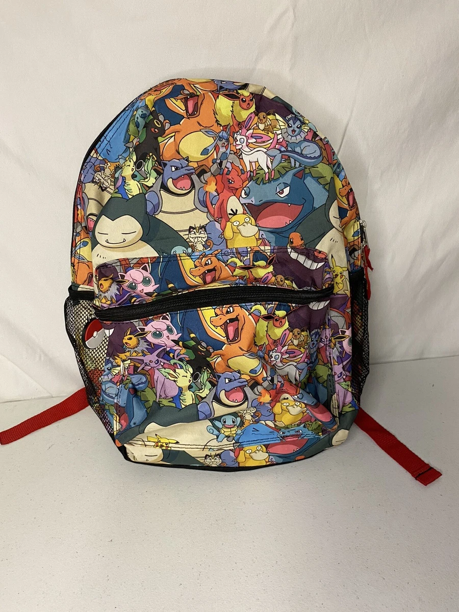 Sac à dos multicolore imprimé Pokemon