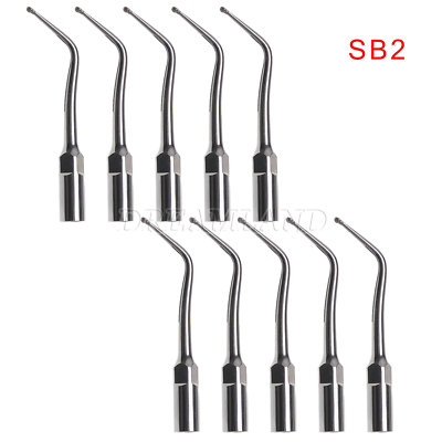 10Pcs Dent SB2 Cavity Preparation Half Diamond Tip EMS Clean Scaler