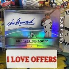2010 BOWMAN PLATINUM GORKYS HERNANDEZ AUTOGRAPH REFRACTOR PROSPECT RARE C STORE