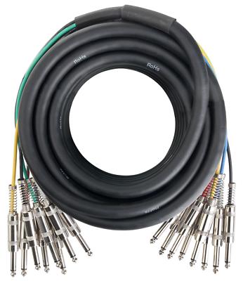 Multicore Multipair Stage Kabel 8-fach Klinke Cable DJ PA Bühne Studio Live 10m