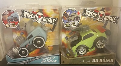 Race Cars Wreck Royale Demolition Derby Explosive Crashes Da Bomb & Ricky Rodder