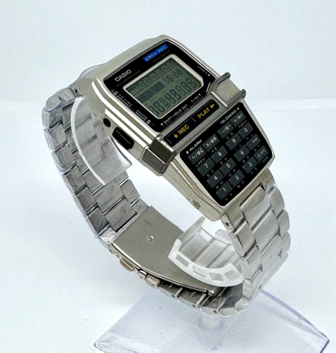 CASIO DBC-V500 Easy Rec DATA BANK デジタル Casio DBC-V500 Easy Rec Data Bank Wrist Watch Telememo