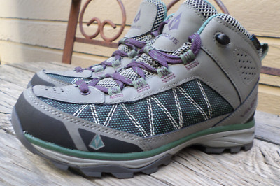 NEW Vasque Monolith Mid Gray/Green Leather Ultra Dry Hiking Boots Women's 7 M