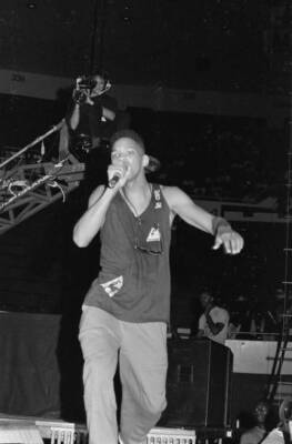 Rap duo DJ Jazzy Jeff And The Fresh Prince as part of the ''Run's - Old Photo 18