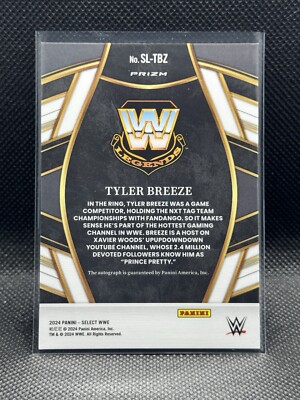 2024 Select WWE TYLER BREEZE Signature Selections AUTO SILVER