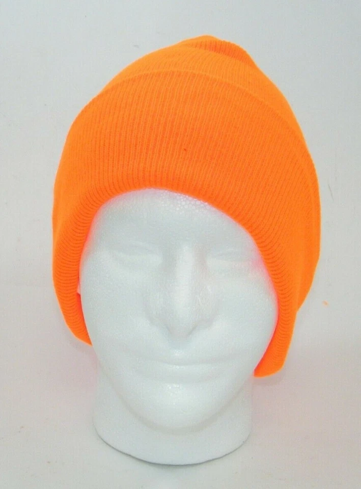 (9) GORROS DE PUNTO CP90 NARANJA NEÓN PORT & COMPANY Foto 3 de 4