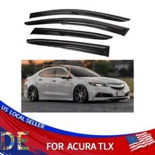 Door Deflectors Window Visors Sun Rain Guard Vent Shade For Acura TLX 2015-2020