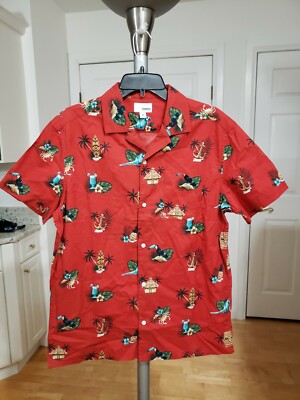 Sonoma Shirt Mens Short Sleeve Hawaiian Button Size New without  Tags
