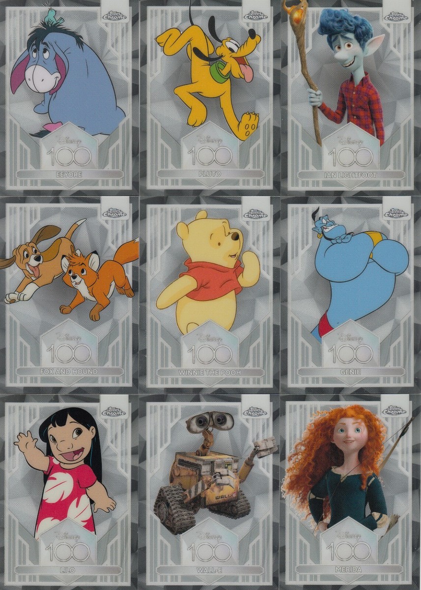 その他 2023 Topps ChromeDisney 100 complete set 2023 Topps Chrome Disney 100 Years complete 100-card base