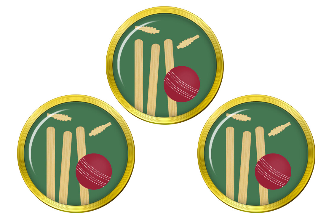 Bowled (Cricket) Golf Ball Markers