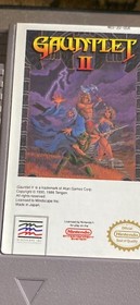 Gauntlet II (Nintendo Entertainment System, NES 1990) Cart & Sleeve.  Tested