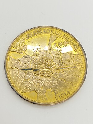 Medaille: Der König rief und alle alle kamen. 1914 WK1 selten