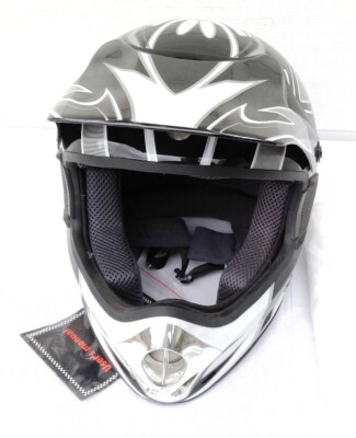 Motorcycle Helmet Evos FMVSS 218 DOT Medium 57-58 cm Black w bag