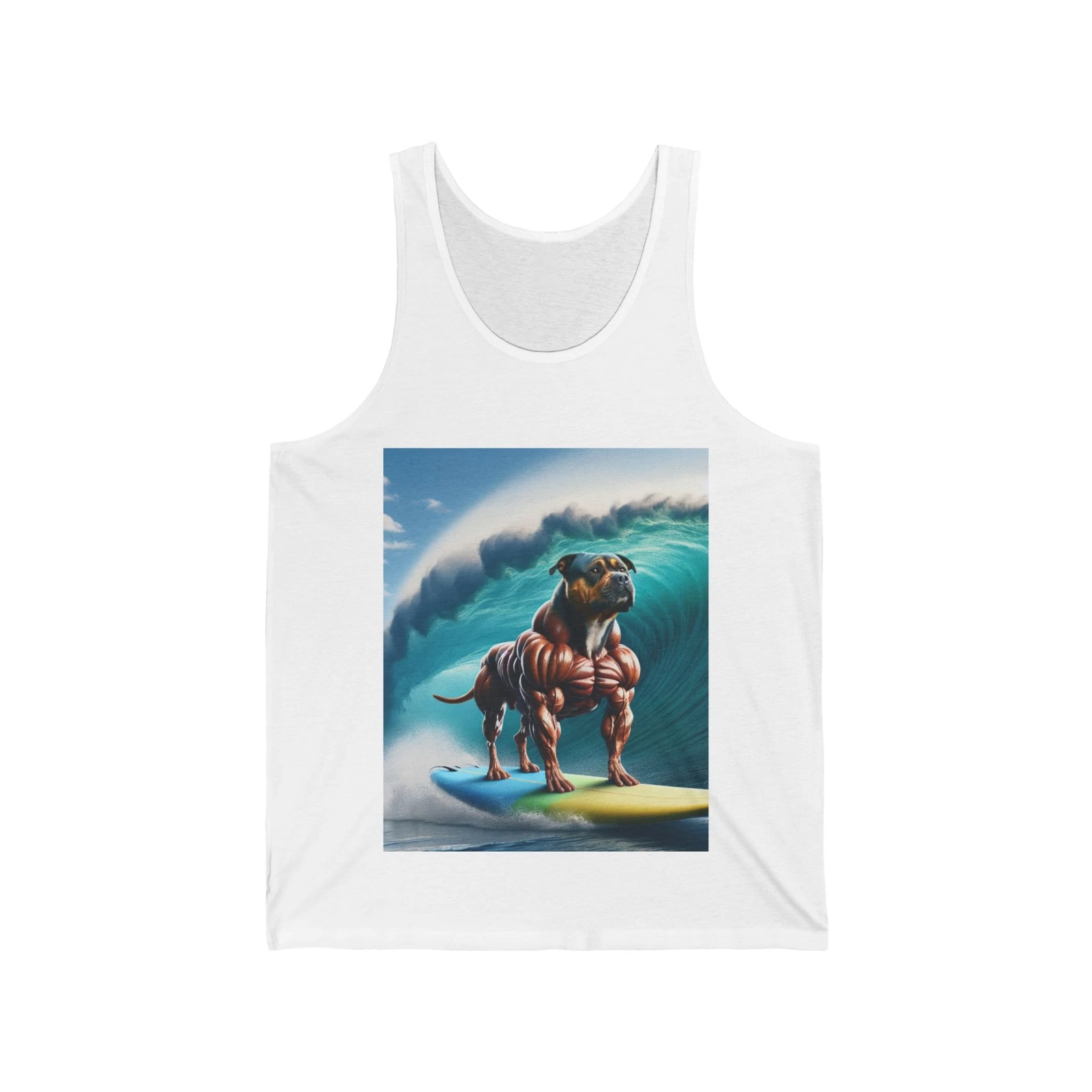 Surfing Dog Tank Top, Summer Casual Wear, Pet Lover Gift, Unisex Jersey Tank
Opens in a new window o