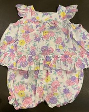 Vintage BabyFair Baby Girls Dress with bloomers 9 months 142