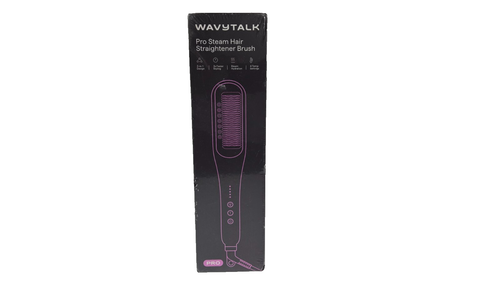 WavyTalk B390 Pro Steam Hair Straightener Brush Pink New & Sealed