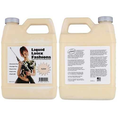 Flesh 32 Fl Oz - Liquid Latex Face and Body Paint, Make Scars and More! - Picture 2 of 8