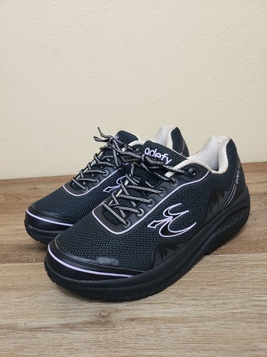 GDefy Gravity Defyer Mighty Walk Shoes Women US Size 11 Black Purple TB9024FLP-M