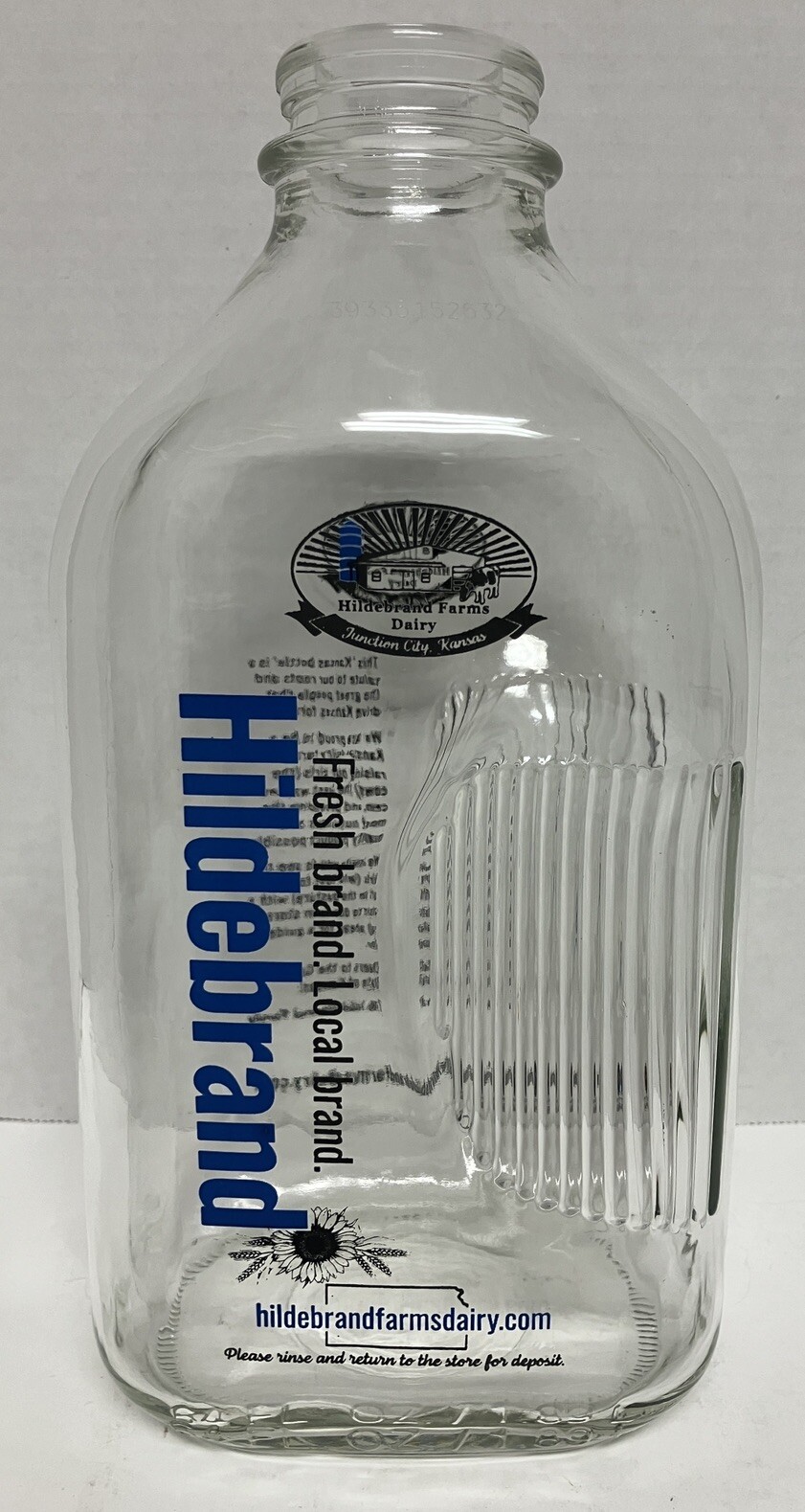 Hildebrand Dairy Farm Glass Milk Bottle Junction City Kansas eBay