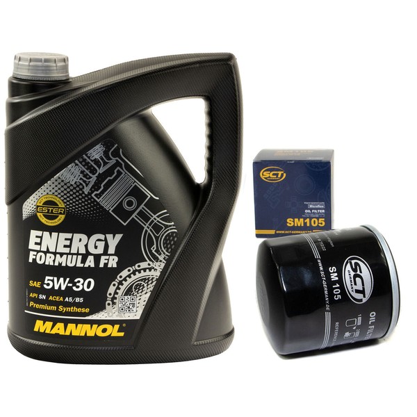 MotoröL Set 5W30 5 Liter + ÖLfilter Sm 105 FüR Chevrolet Lacetti-image