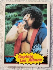 1985 O-Pee-Chee WWF Wrestling Trading Card #3 Captain Lou Albano