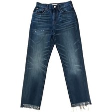 MADEWELL Women  s The Perfect Vintage Jean Step-hem edition Size 25 Denim F7786