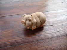 Maialino salvadanaio in terracotta vintage