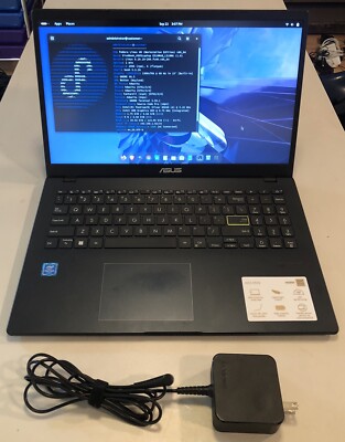ASUS Laptop Running FEDORA 40 Linux - BLACK - Tested Working - L510M