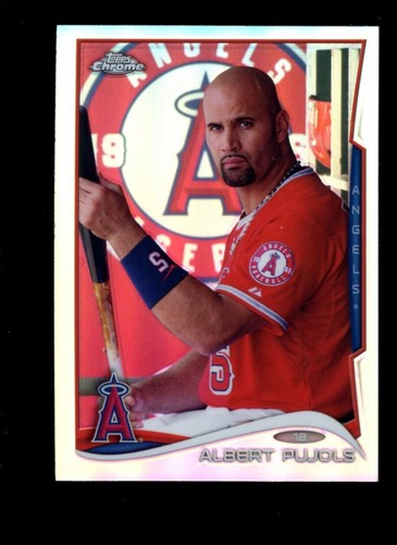 Albert Pujols [Gold Refractor] #130 2014 Topps Chrome card
