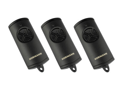 3x Hörmann HSE4 BS Schwarz Matt 4-Befehl Handsender BiSecur 868 Mhz 4511738