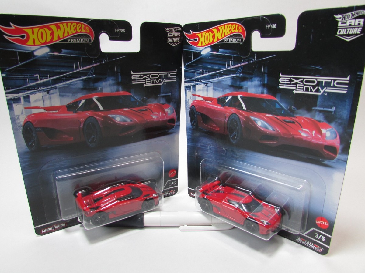 yosa　ハイベールクイーン　Ver5セット HOT WHEELS PREMIUM CAR CULTURE EXOTIC ENVY KOENIGSEGG AGERA R REAL