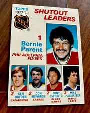 1978-79 Topps NHL Hockey Card - #70 Shutout Leaders - Parent / Dryden