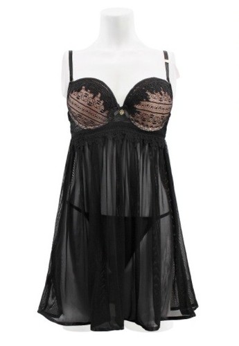 DAISY FUENTES FLIRTY BABY DOLL LINGERIE & UNDERWEAR SET G-STRING, USA