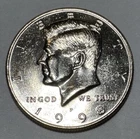 1998-P Kennedy Half Dollar 50cent Coin from US Mint Set. Uncirculated BU