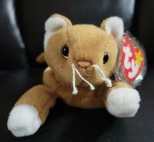 Ty Beanie Baby Nip the cat, style 4003, 1993/1994, retired rare errors NWT PVC