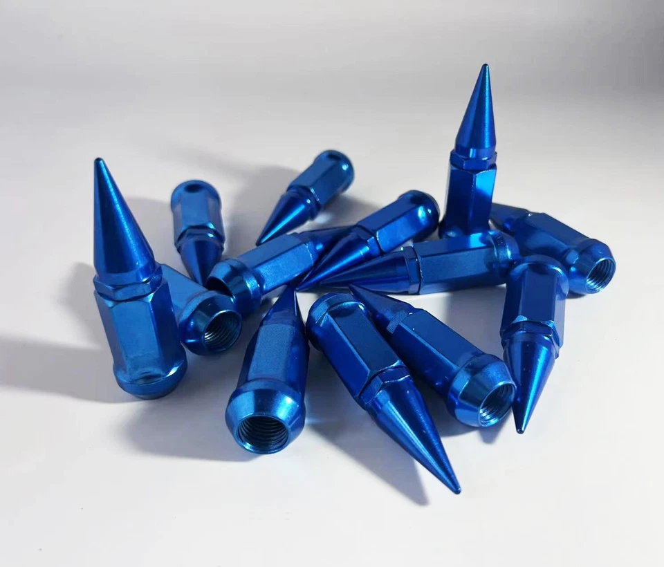 TUERCAS DE ESPIGA YAMAHA VIKING WOLVERINE YXZ KAWASAKI KRX TEREX 12 MM X 1,25 AZUL Foto 2 de 4