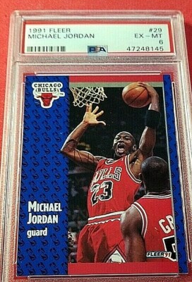 MICHAEL JORDAN - 1991 FLEER #29 - PSA 6 - NEAR MINT - MAKE OFFER
